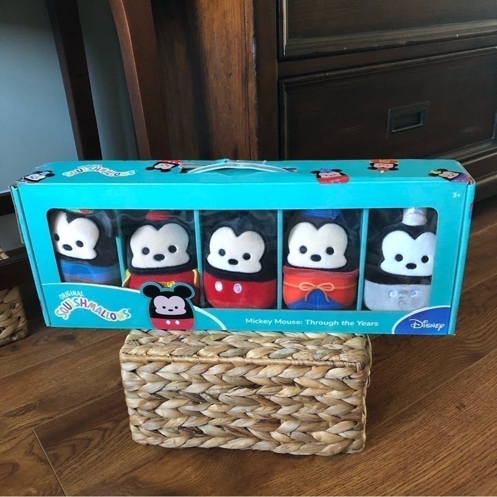 Squishmallows Disney: Mickey Mouse: Through the Years 4” set of 5